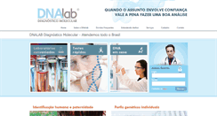 Desktop Screenshot of dnalab.com.br