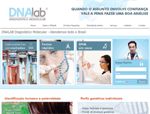 Tablet Screenshot of dnalab.com.br